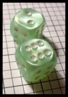 Dice : Dice - 6D - Green Pearlized - Ebay July 2010